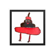 Load image into Gallery viewer, Evil Poo Framed Print