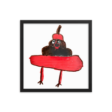 Load image into Gallery viewer, Evil Poo Framed Print