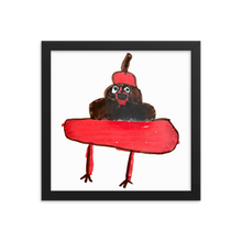 Load image into Gallery viewer, Evil Poo Framed Print